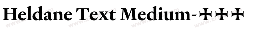 Heldane Text Medium字体转换 Heldane Text Medium字体转换